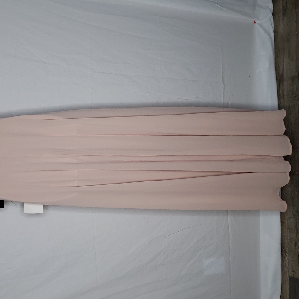 Lulu's Forever Kind of Love Blush Lace Maxi Dress Size L Wedding Guest Feminine - Picture 11 of 15